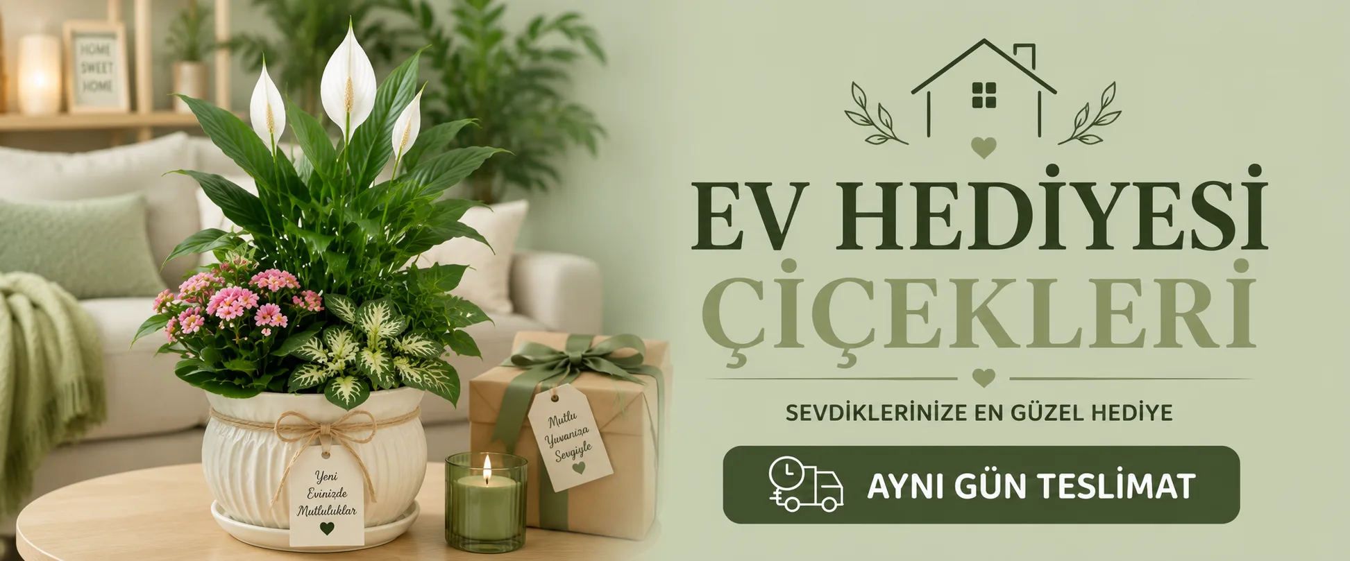 Ev Hediyesi Çiçekleri Banner