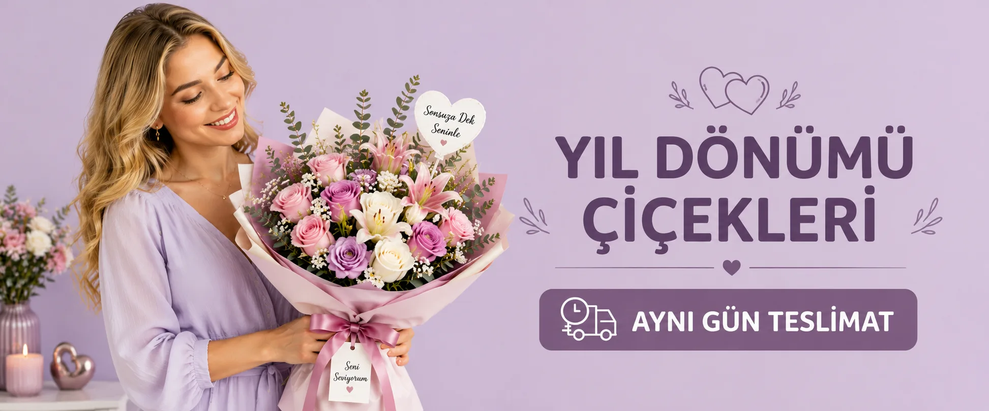 Yıl Dönümü Çiçekleri banner