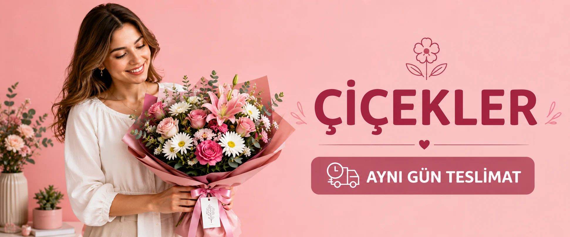 çiçekler banner